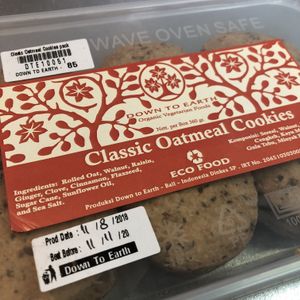 All vegan oatmeal cookies  at Earth Cafe and Market in Ubud