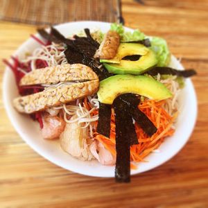 Yummy bowl  at Earth Cafe and Market in Ubud