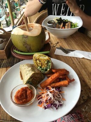 Jerusalem wrap at Earth Cafe and Market in Ubud