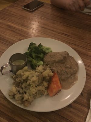 seitan steak at Earth Cafe and Market in Ubud
