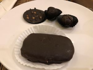 vegan desserts  at Earth Cafe and Market in Ubud