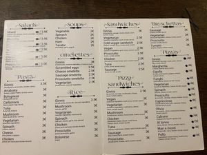 Menu   at Ginnis Pizzeria  in Pristina