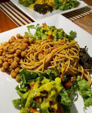 Spaghetti Feast at The Green Zen in Rodney Bay