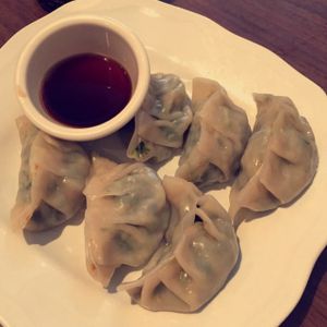 steamed dumplings at Green Sprout in Atlanta