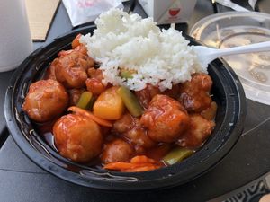 Sweet and sour soy chick’n at Green Sprout in Atlanta