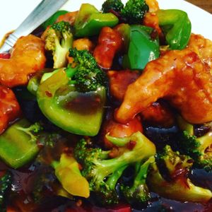 General tso shrimp  at Green Sprout in Atlanta