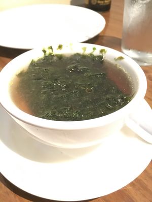 Seaweed tofu soup at Green Sprout in Atlanta