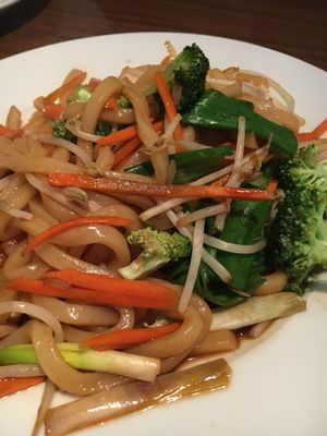 Mixed Veg with Udon noodles at Green Sprout in Atlanta