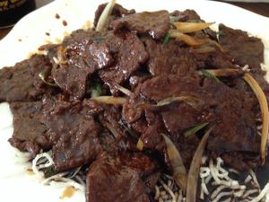 Mongolian beef at Green Sprout in Atlanta