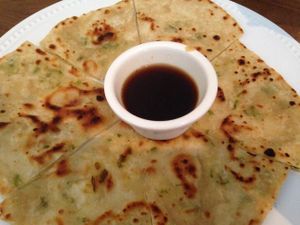 scallion pancake  at Green Sprout in Atlanta