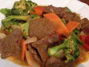 curry beef at Green Sprout in Atlanta