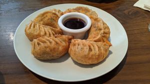 Fried dumplings at Green Sprout in Atlanta