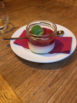 Vegane Panna Cotta at Pizza Bertoldi - Jakubská in Prague
