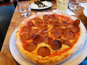 Pizza chorizo at Pizza Bertoldi - Jakubská in Prague