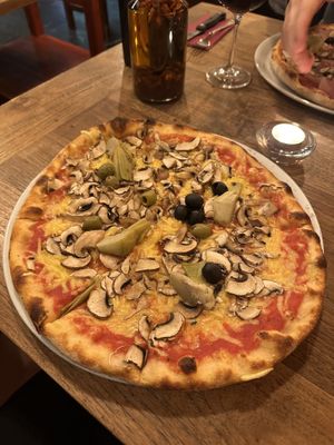 Capricciosa vegan   at Pizza Bertoldi - Jakubská in Prague