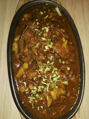 Vegetarian deer meat #Veganuary at Green Feel Restaurant in Masai