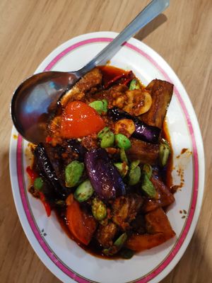 Sambal petai #Veganuary at Green Feel Restaurant in Masai