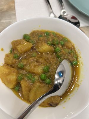 Aloo mattar  at Al Madina Bar and Restaurant in Milan
