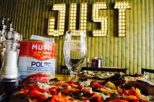 Simple rustic Italian Pizza, Pasta, Risotto & Salads made in house by our wonderful chefs in a great laid back restaurant atmosphere! A must visit. at Just Pizza & Pasta in Douglas