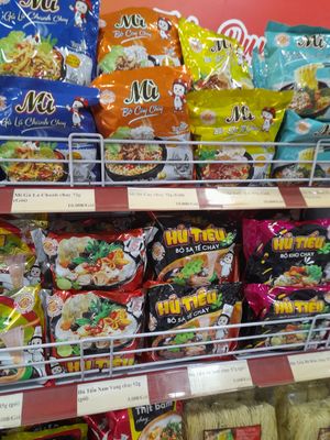 Vegan noodles. Best instant noodles by a local brand at Âu Lạc - Cs 2 in Ho Chi Minh City