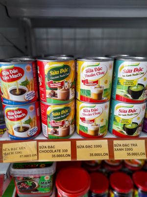 Many vegan condensed milks flavors at Âu Lạc - Cs 2 in Ho Chi Minh City