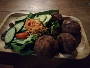 Croquetas with creamy mushroom filling at Maxan in Antigua