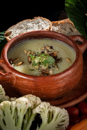 Sopa de Vegetales at Maxan in Antigua