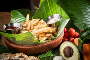 Fries at Maxan in Antigua