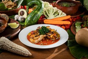 Coliflor Asada at Maxan in Antigua