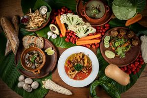 Veggy yummy veggies at Maxan in Antigua