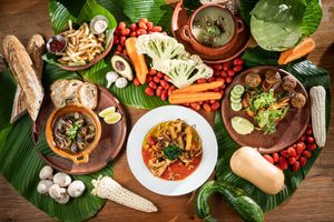 Vegetarias Dishes at Maxan in Antigua