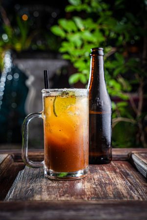 Michelada at Maxan in Antigua