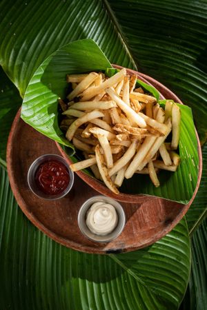 Papitas fritas at Maxan in Antigua
