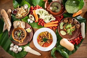 Platillos vegetarianos at Maxan in Antigua