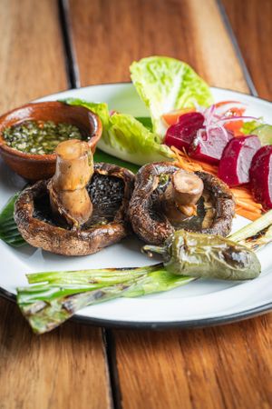 Hongos con chimichurri maya 1 at Maxan in Antigua