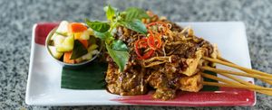 Tempeh & tofu satay at Jackson Lily's in Seminyak