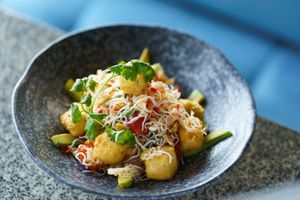 Tropical salad, tempura tofu at Jackson Lily's in Seminyak