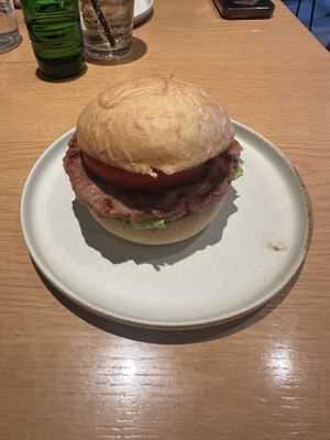 Vegan burger   at Common Well  in Kyoto