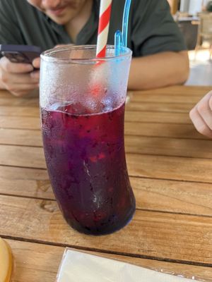 Dragonfruit fizz  at Veranta Cafe by Desa Alam in Batam