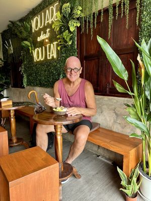 Enjoying the ambience !  at Vipuya Bowls & Juice in Chiang Mai