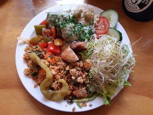 Falafel plate - all-time favourite! at Kombuse in Mannheim