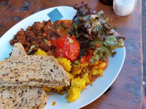 Beans & toast at Kombuse in Mannheim