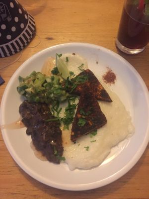 several course dinner - soulfood oriental plate  at Kombuse in Mannheim