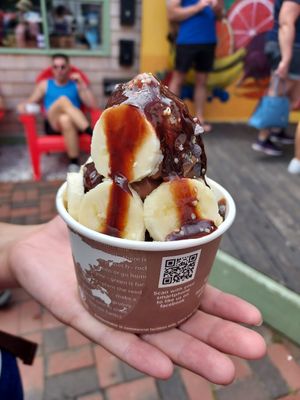 Vegan sundae at Grab 'n Go Health Bar in Provincetown