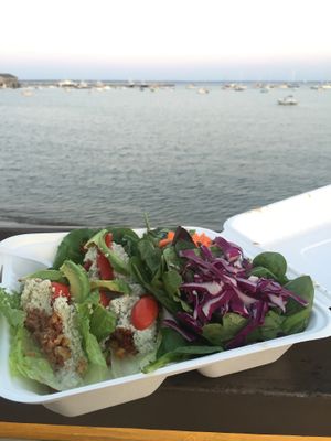vegan tacos  at Grab 'n Go Health Bar in Provincetown
