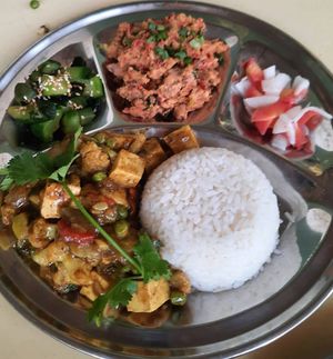 Japanese curry at The Arty Vegan - थे'आर्टिवेजन कैफे in Pushkar