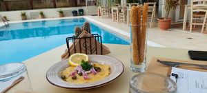 Fava dip at GOJI Vegan Hotel in Rhodes