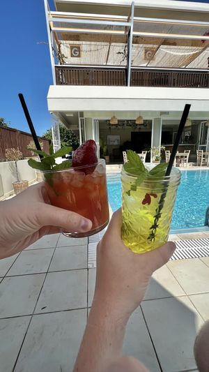 Cocktails  at GOJI Vegan Hotel in Rhodes