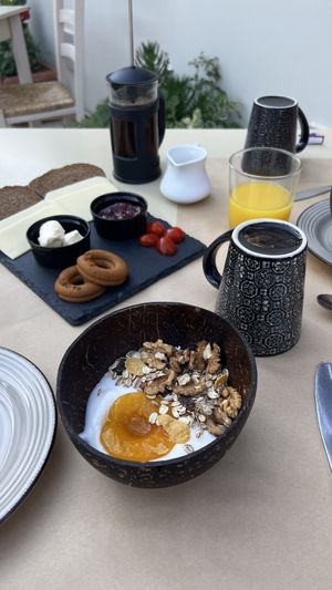 Breakfast  at GOJI Vegan Hotel in Rhodes