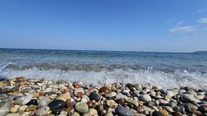 The ocean at Ialysos  at GOJI Vegan Hotel in Rhodes
